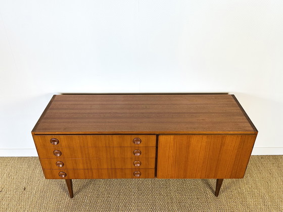 Image 1 of Minimalist Scandinavian teak sideboard, 1960s