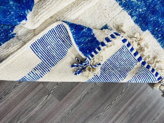 Image 1 of Handgeknüpfter marokkanischer Beni-Ouraine-Wollteppich, 2/3 m