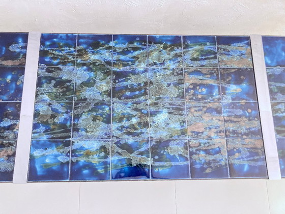 Image 1 of Tavolino in maiolica Space Age anni '60-'70 design di Belarti