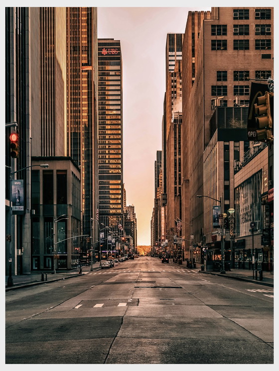 Image 1 of Sunset Streets of New York - Series of 2