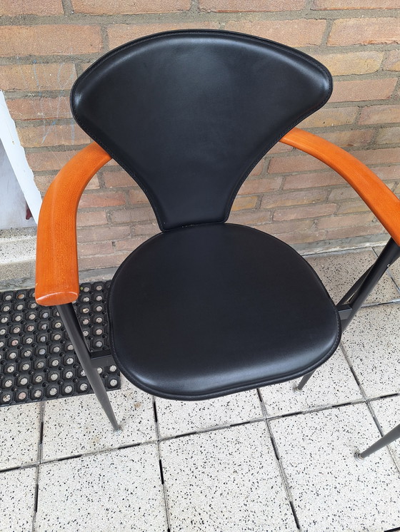 Image 1 of 4 sedie di design in pelle stiletto - Arrben Italia 