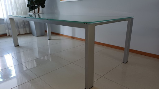 Arco Table Frosted Glass L*W*H = 240*105*75 cm