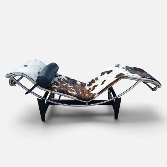 Charlotte Perriand Pierre Jeanneret Le Corbusier Chaise Longue 1970-80s LC4 Cassina Pony 1970-80s Tricolore (photo 8 of 8)
