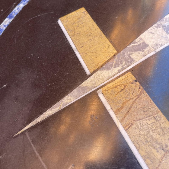 Large Table Top with Lapis-Lazuli Marble Inlay, 1960s – Table accessories, Mid Century Modern (photo 6 of 17)