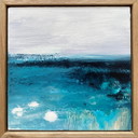 Tide Washing pintura abstracta paisajística costera impresionista obra de arte original