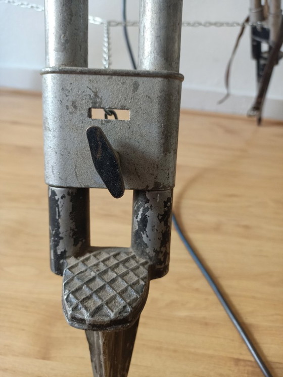 Image 1 of Cool vintage industrial tripod lamp