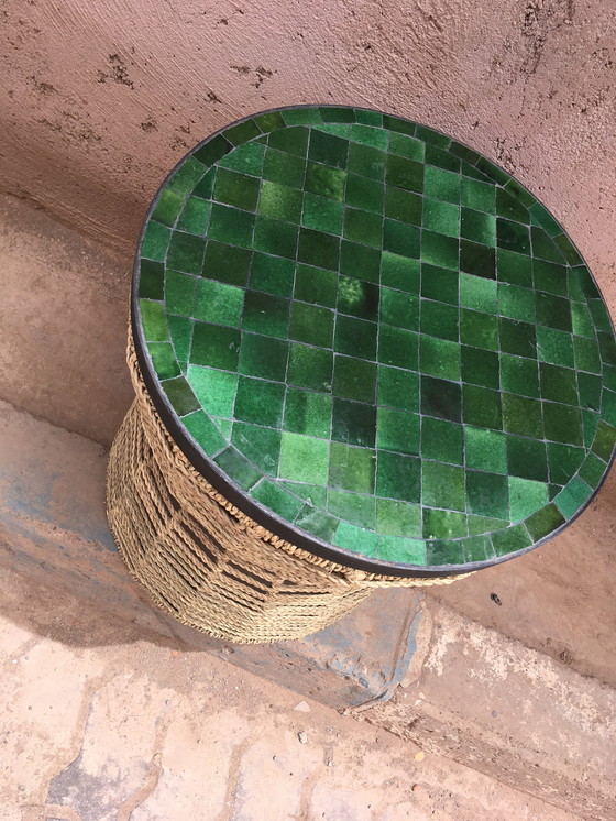 Image 1 of DOUM NOMAD TABLE WITH ZELLIGE TOP
