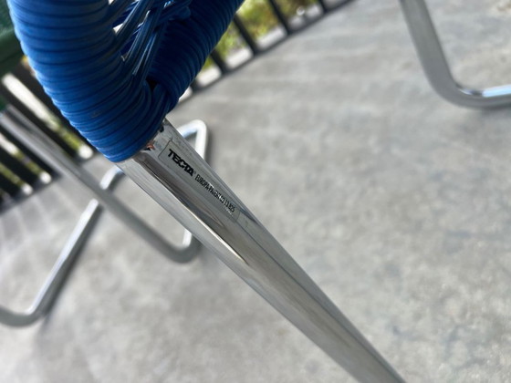 Image 1 of 6 chaises bleues Tecta B25