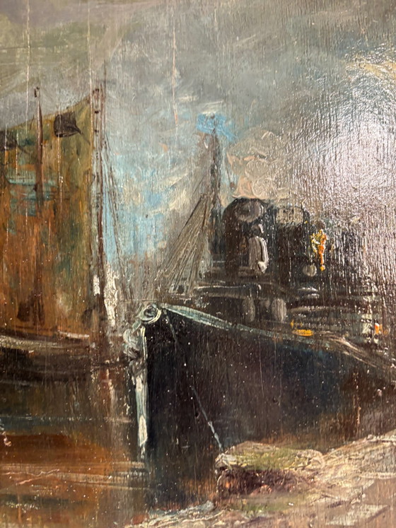 Seascape Oil Painting on Board by De Corsi – Paintings & Drawings (photo 7 of 8)
