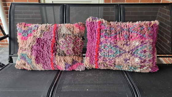 Image 1 of Berber vintage kussenset, sier kussen set