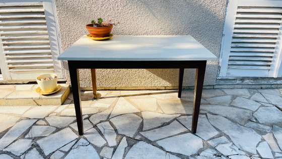 Image 1 of Vintage Solid Oak Farmhouse Table