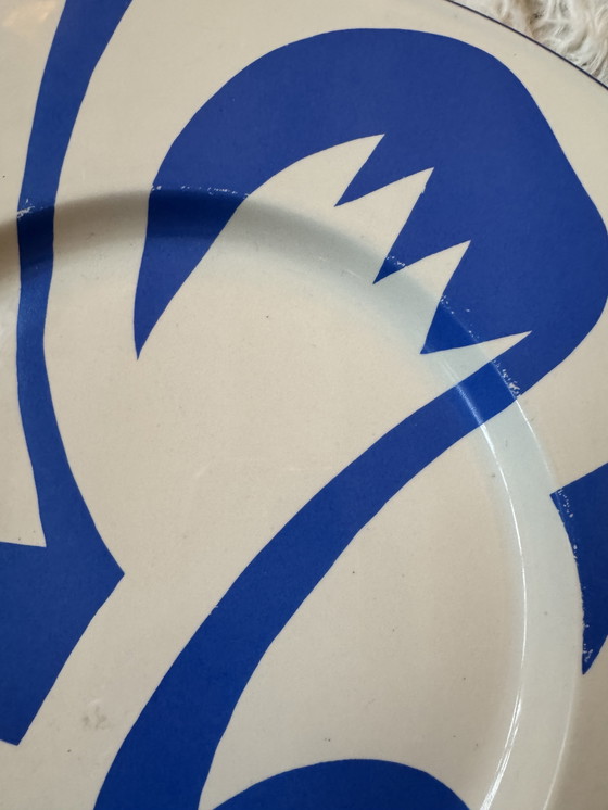 Image 1 of Fauvistisch keramisch bord van St. Clement.