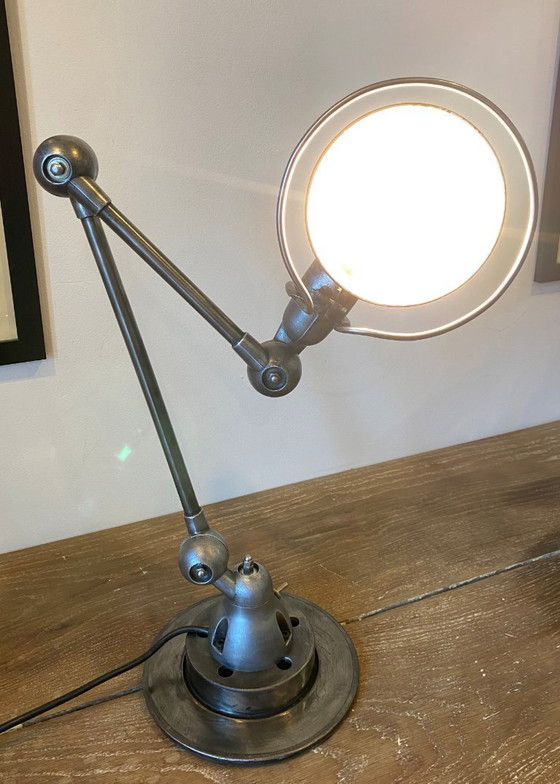 Image 1 of Jieldé 2-arm lamp, 40+25cm, industrial graphite, Jean Louis Domecq, 1950