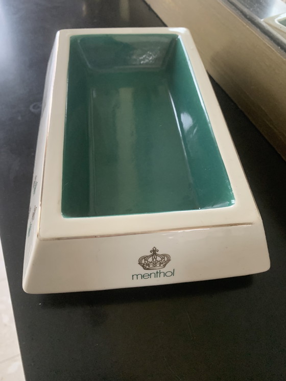 Image 1 of Cendrier Vintage Royale Extra Longue céramique Longchamp 