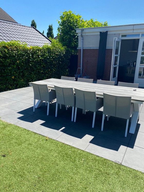 Set da giardino di lusso con 8 sedie e un grande tavolo da pranzo di 3 metri. – Life style garden furniture (photo 5 of 5)