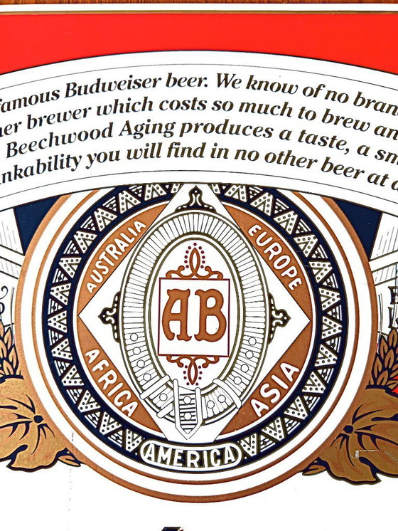 Image 1 of BUDWEISER sign