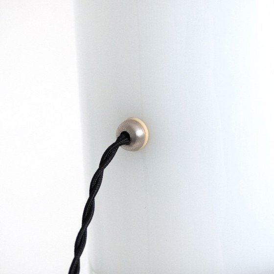 Image 1 of Carlo Nason for A.V. Mazzega LT213 Murano table lamp – white crystal glass design icon