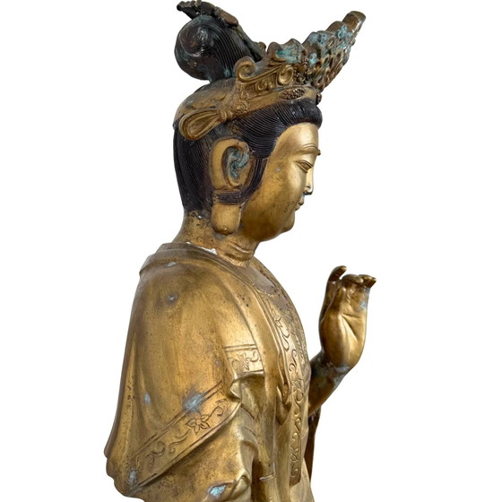 Monumentaler japanischer Sho-Kannon Bodhisattva | Edo-Zeit (17. Jahrhundert) | Meisterwerk Tempelbronze (photo 9 of 10)