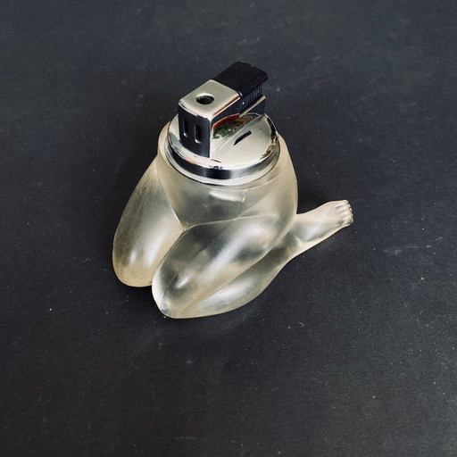Vintage sculpture lighter – plastic figure (70s/80s)
