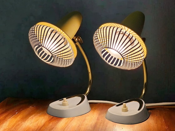 Image 1 of Paire de lampes de chevet / lampes de table, Robert Pfäffle, années 1950