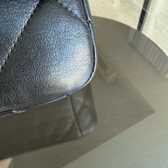 Image 1 of Chanel 19 Bag Small C19 - Quilted Goatskin Black Gold Two-tone Hardware Series 30