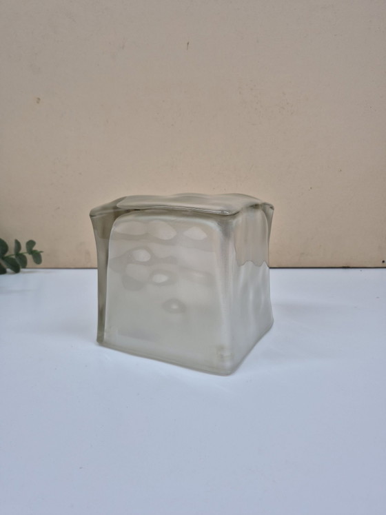 Lampada da tavolo Vintage Ikea Iviken. Lampada Ice Cube anni '90., Lampade da tavolo, Vetro, Bianco (foto 2 di 8)