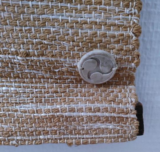 Image 1 of tapisserie oiseau feuillages estampillée années 70