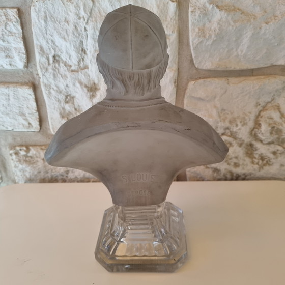 Image 1 of Buste Ancien en Cristal St Louis Pape Pie IX