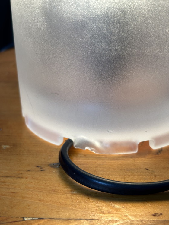 Image 1 of Nachtmann designer table lamp - satin crystal glass - 1980s/90s -.