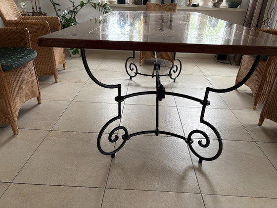 Image 1 of grote eettafel met 6 stoelen