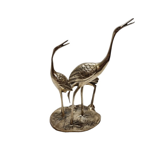 Image 1 of Hollywood Regency Vögel aus Messing