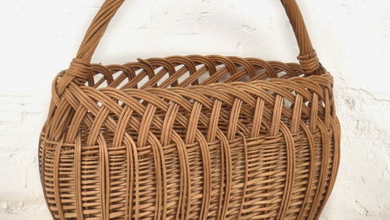 Dekorativer antiker Weidenkorb (ca. 1930) #7 – Dekorative Objekte, Wicker (photo 3 of 9)