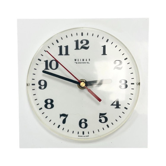 Image 1 of Weimar elektronische wandklok, Duitsland, jaren 70, retro vintage