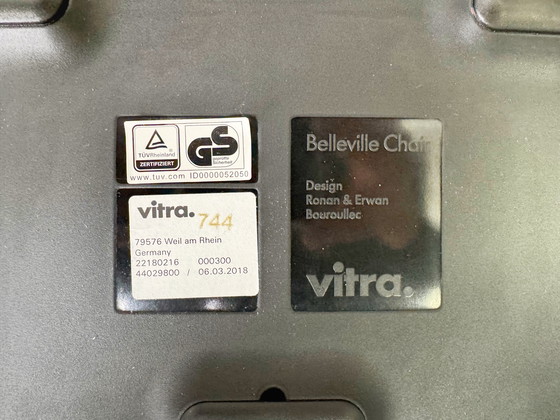 Image 1 of Set of 2 Vitra Belleville chair Ronan Erwan Bouroullec Outdoor Moss gray