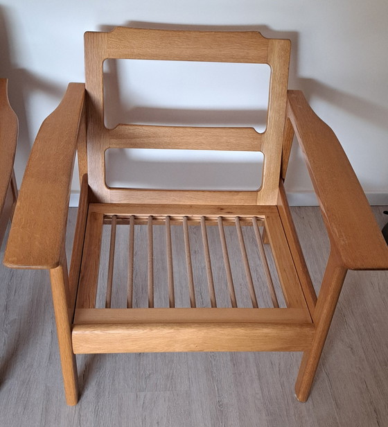 Vintage Knoll Antimott Seating Set – Sofa Bed + 2 Lounge Chairs – Mid Century 1960s/70s – Couches, Wood (photo 11 of 13)