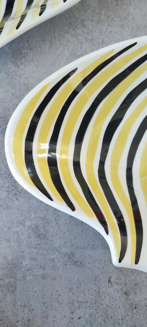 Image 1 of Grandes coupelles, vide-poches d'Alessio Tasca en céramique italienne 60-70