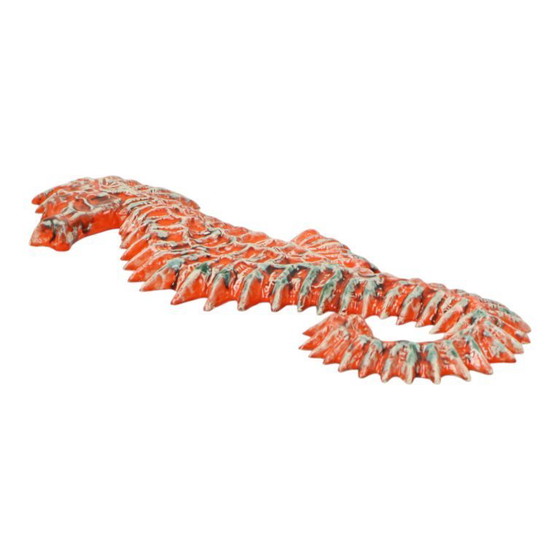 Image 1 of Sculpture XXL d'hippocampe en céramique Yann