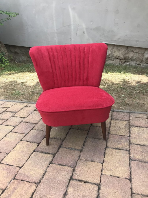 Fauteuil Cocktail Rouge, années 1950