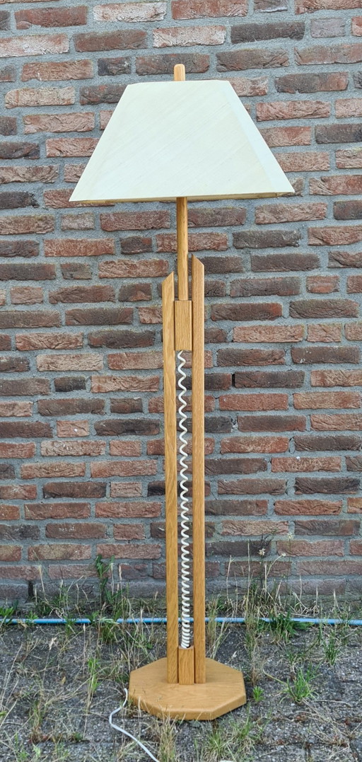 Lampadaire en bois style scandinave années 60