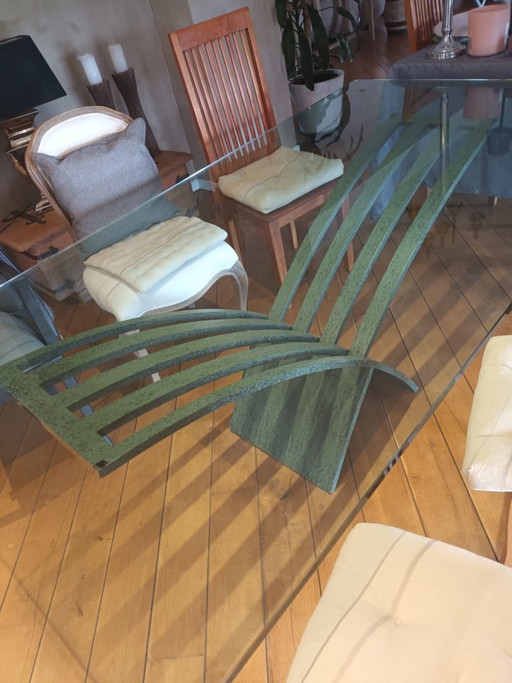 Valenti Tijera Table – eettafels, Glass, Metal