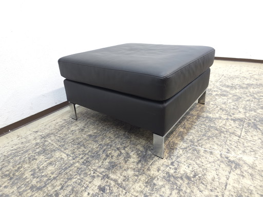 Walter Knoll Foster leren kruk, echt leer, bank, bovenblad