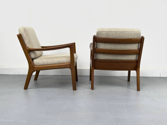 Senator Fauteuils in Teak en Wol van Ole Wanscher voor Cado, Set van 2 – Wool, Mid Century Modern (photo 8 of 25)