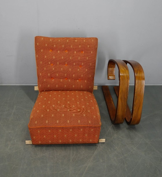 Image 1 of Tank-Sessel von Miroslav Navratil, laminiertes Bugholz, 1930er Jahre