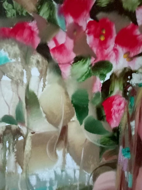 Original Oil Painting Abstract Expressionism Figurative Symbolism Little Bird – Paintings & Drawings, Canvas (photo 4 of 8)