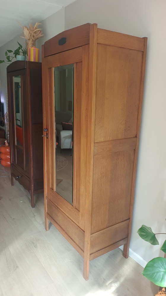 Image 1 of Beautiful Art Deco Amsterdam School wardrobe