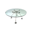 Ronde Vintage Jaren 90 Italiaans Design Nomos Tecno Tafel by Norman Foster