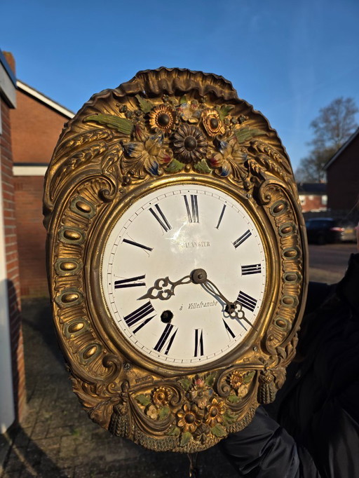 Reloj de pared Comtoise francés antiguo – Goute Française