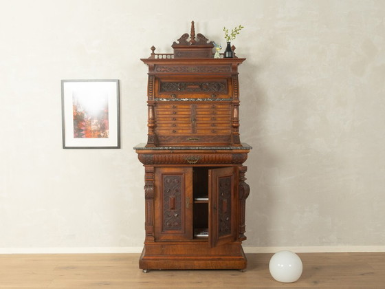 Mobile dentale antico, circa 1880-1900, Neorinascimento, Credenze, Legno, Marrone (foto 2 di 8)