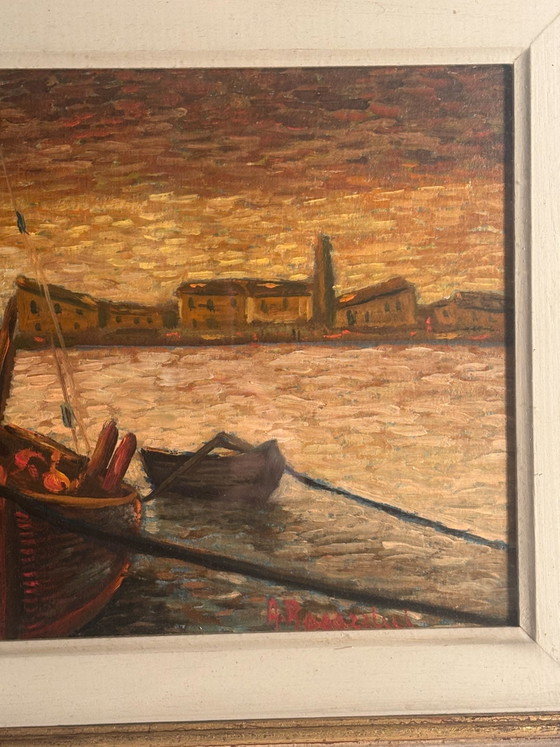 Oil Painting on Canvas Board of Castiglione della Pescaia by Ado Ragazzini – Paintings & Drawings (photo 4 of 7)