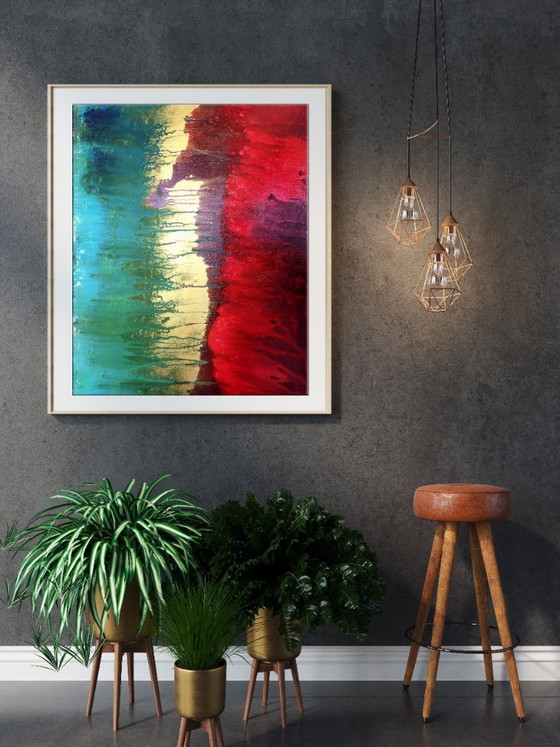Image 1 of Original Acrylic Painting Abstract Expressionism Excitation
